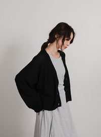 【Et】Dolman Knit Short Cardigan