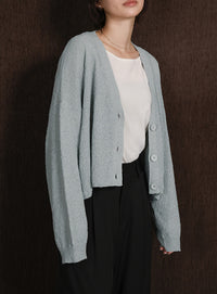 【Et】Dolman Knit Short Cardigan