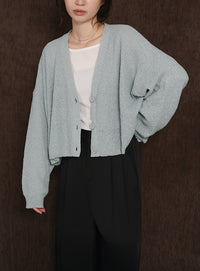 【Et】Dolman Knit Short Cardigan
