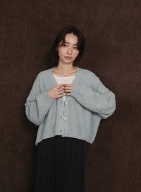 【Et】Dolman Knit Short Cardigan