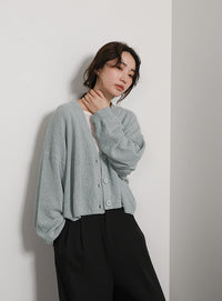 【Et】Dolman Knit Short Cardigan