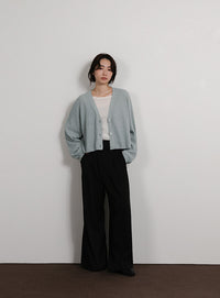 【Et】Dolman Knit Short Cardigan