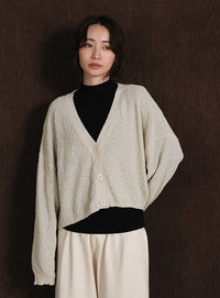 【Et】Dolman Knit Short Cardigan