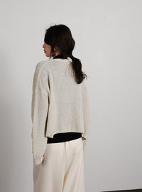 【Et】Dolman Knit Short Cardigan