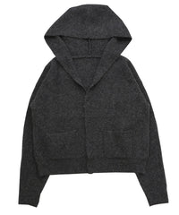 フーディーニットカーディガン