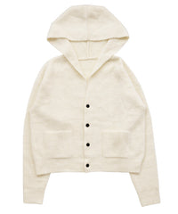 フーディーニットカーディガン