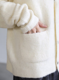 フーディーニットカーディガン