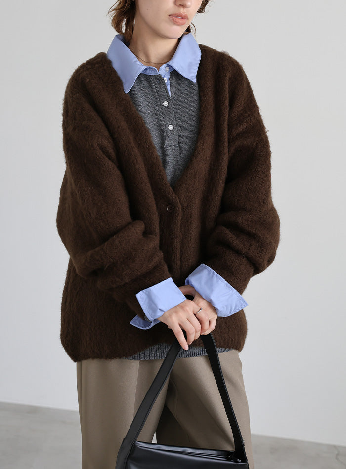 アソートオーバーサイズニットカーディガン