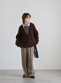 アソートオーバーサイズニットカーディガン