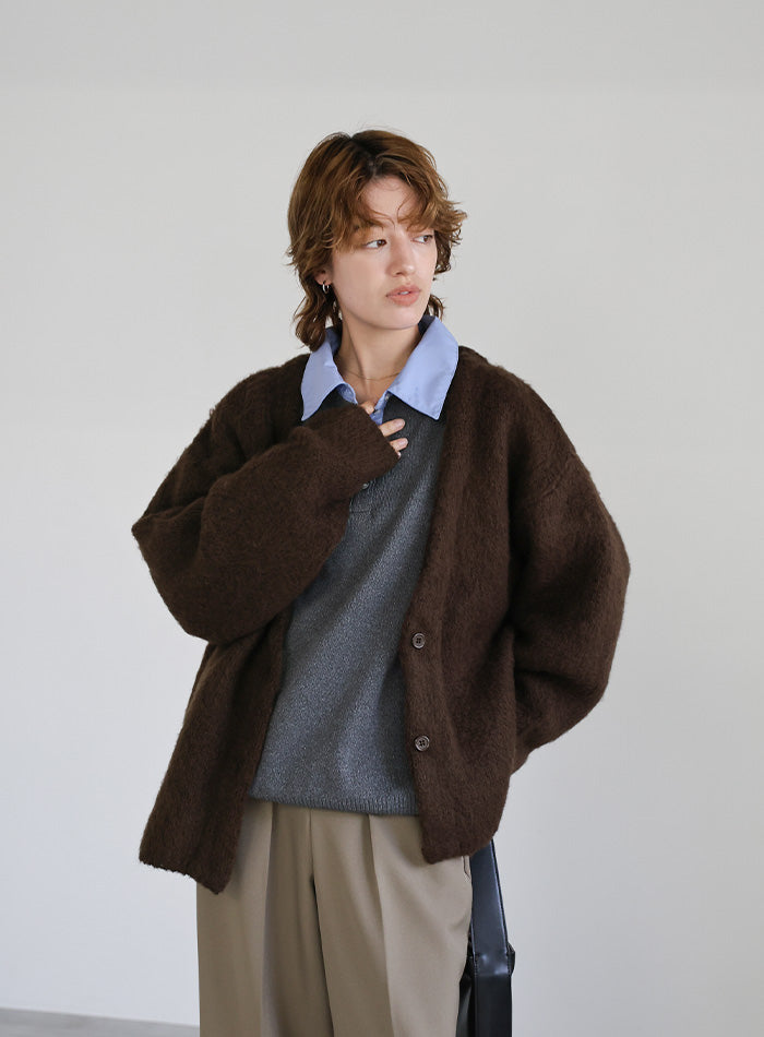 アソートオーバーサイズニットカーディガン