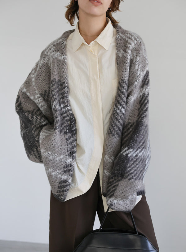 アソートオーバーサイズニットカーディガン