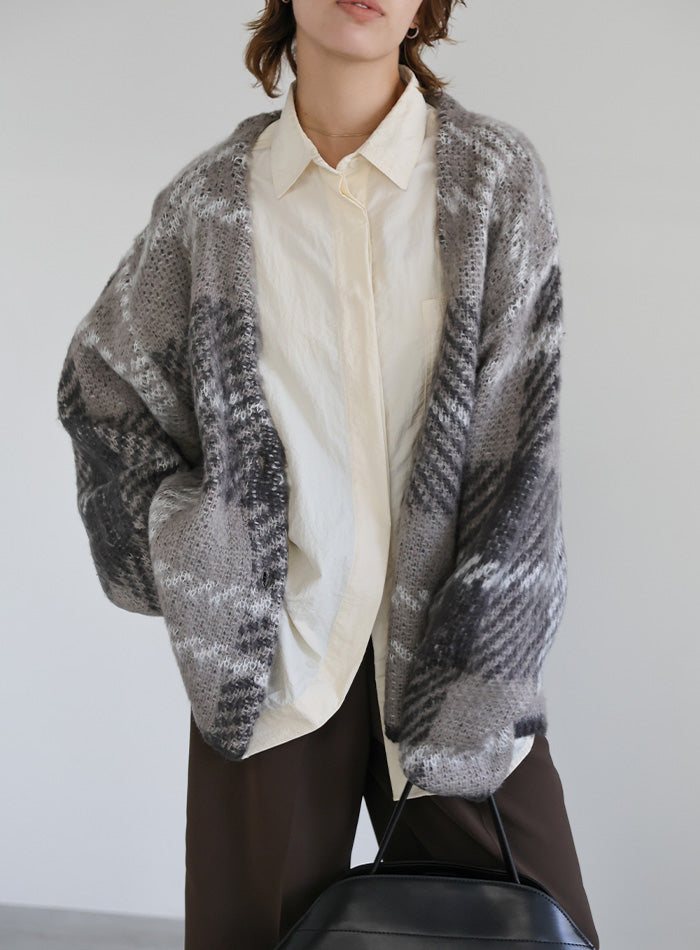 アソートオーバーサイズニットカーディガン