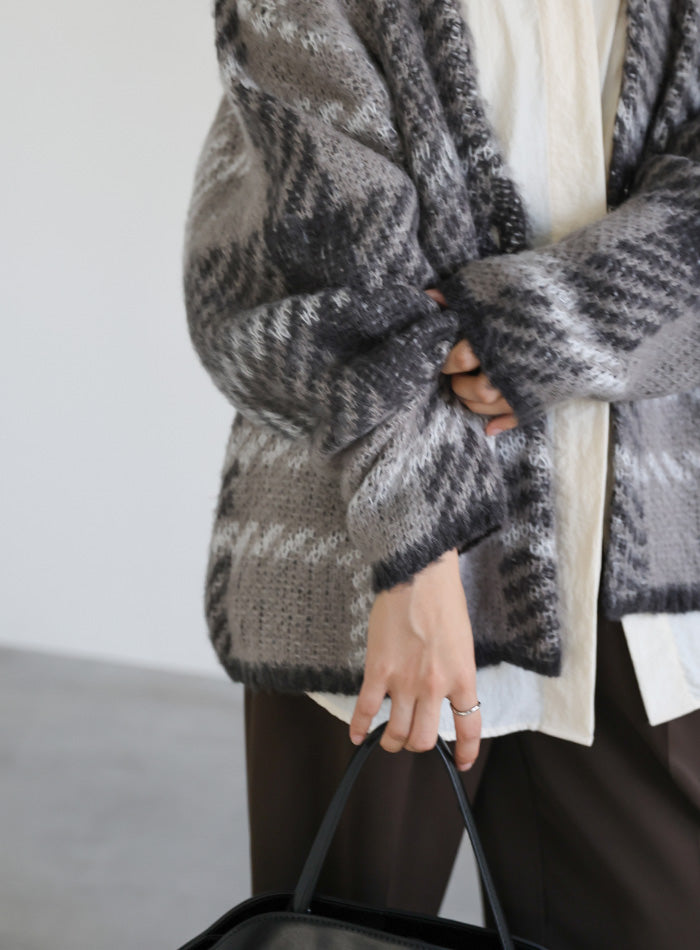 アソートオーバーサイズニットカーディガン