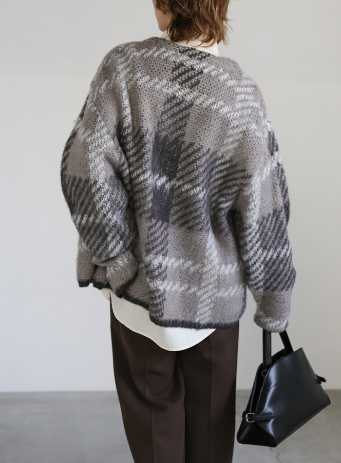 アソートオーバーサイズニットカーディガン