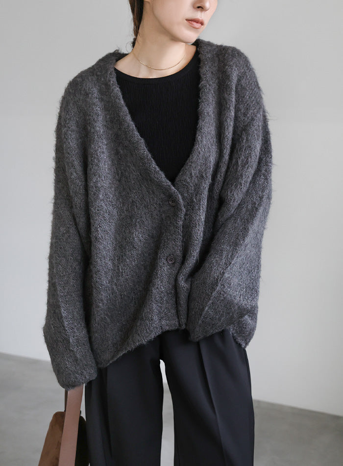 アソートオーバーサイズニットカーディガン