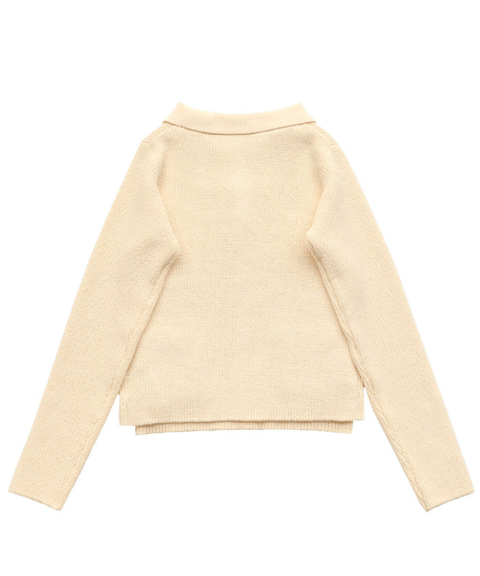 ポロカーディガンニットセット