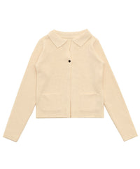 ポロカーディガンニットセット