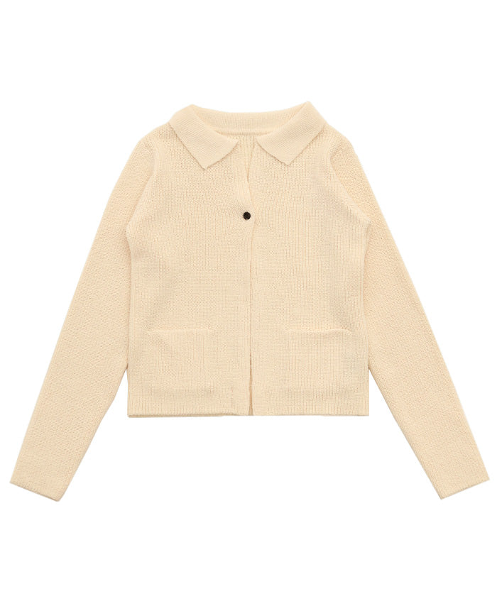 ポロカーディガンニットセット