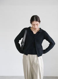 ポロカーディガンニットセット