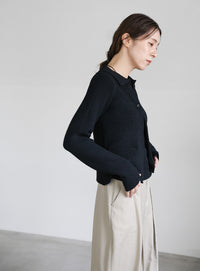 ポロカーディガンニットセット