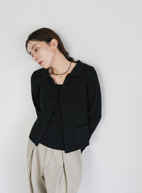 ポロカーディガンニットセット