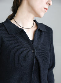 ポロカーディガンニットセット