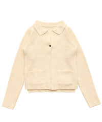 ポロカーディガンニットセット