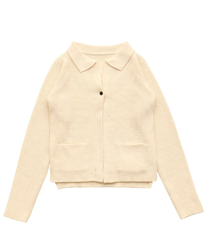 ポロカーディガンニットセット