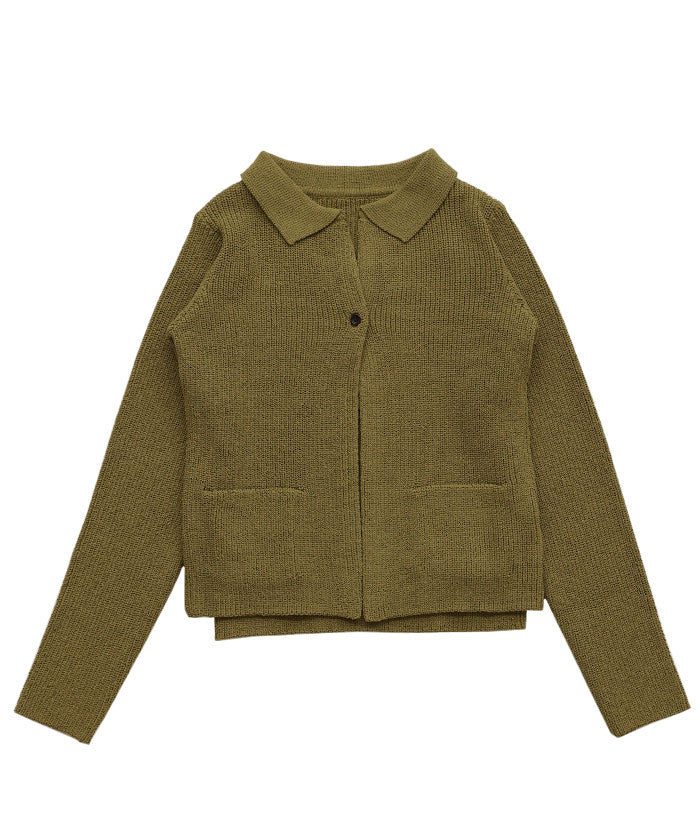 ポロカーディガンニットセット