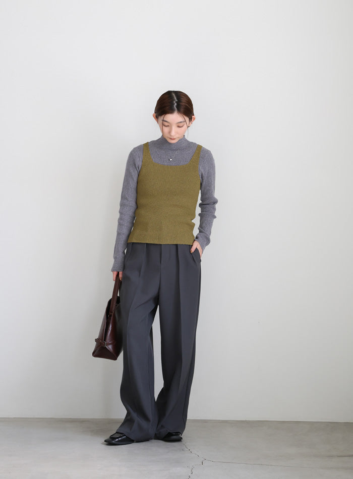 ポロカーディガンニットセット