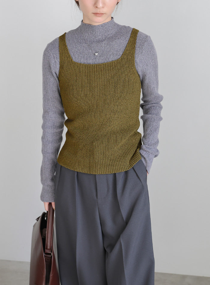 ポロカーディガンニットセット