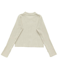 スポンディッシュポロニットカーディガン