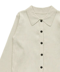 スポンディッシュポロニットカーディガン