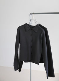 スポンディッシュポロニットカーディガン