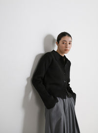 スポンディッシュポロニットカーディガン