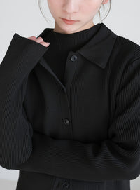 スポンディッシュポロニットカーディガン