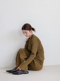 スポンディッシュポロニットカーディガン