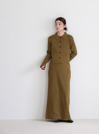 スポンディッシュポロニットカーディガン