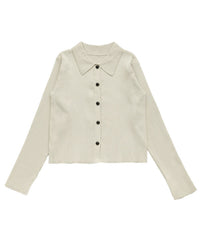 スポンディッシュポロニットカーディガン