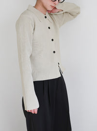 スポンディッシュポロニットカーディガン