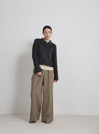 スポンディッシュポロニットカーディガン