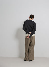 スポンディッシュポロニットカーディガン