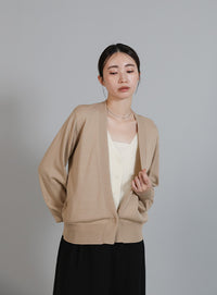 【Et】Layered Knit Cardigan