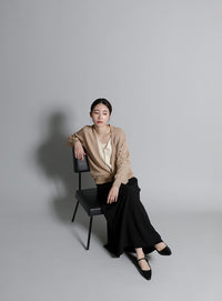 【Et】Layered Knit Cardigan