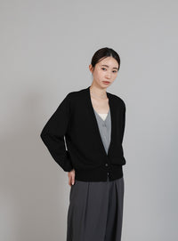 【Et】Layered Knit Cardigan
