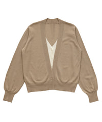【Et】Layered Knit Cardigan