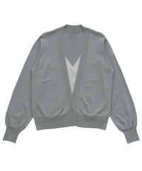 【Et】Layered Knit Cardigan