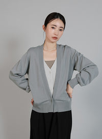 【Et】Layered Knit Cardigan