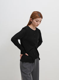 レイヤードライクシアーカーディガン