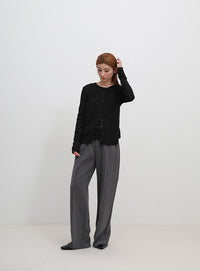 レイヤードライクシアーカーディガン